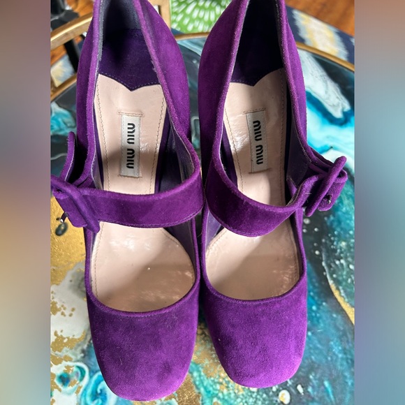 Miu Miu purple suede pumps - Size 8.5. NWT - Picture 8 of 8